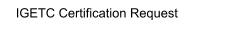 IGETC Certification Request