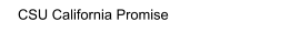 CSU California Promise