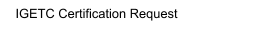 IGETC Certification Request
