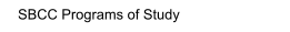 SBCC Programs of Study